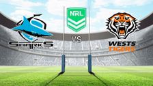 Cronulla-Sutherland Sharks vs Wests Tigers