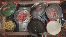 S1 E4: Cheese Fondue With Vegetables, Sausage and Beef Tips