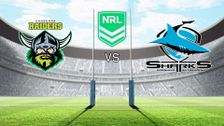 Canberra Raiders vs Cronulla-Sutherland Sharks