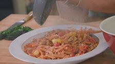 S2 E4: Spicy Charred Tomato Pasta With Hot Sausage or Chickpeas