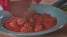 S2 E7: Greek Meatballs and Spaghetti With Feta Sauce