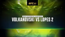 UFC 325: Volkanovski vs. Lopes 2 - Prelims